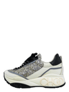 Tenis "White/Sliver Leather And Glitter Raine Low Top"