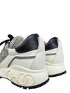 Tenis "White/Sliver Leather And Glitter Raine Low Top"