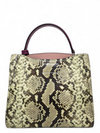 Bolso "Fleur Small Top-Handle Satchel Embossed Snake"