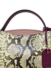 Bolso "Fleur Small Top-Handle Satchel Embossed Snake"