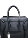 Bolso "Drummed Calfskin Micro Luggage Black"