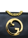 Bolso "Roxy Calfskin Blondie Chain Shoulder Flap Bag Black"