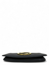 Bolso "Roxy Calfskin Blondie Chain Shoulder Flap Bag Black"