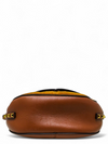 Bolso "Suede Calfskin Rockstud Halfmoon Saddle Bag"