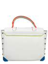 Bolso "Manhattan Medium Contrast-Trim Leather Satchel"