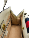 Bolso "Medium Totem Web Stripped Yellow Butterfly Top Handle Bag"