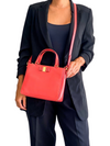 Bolso "Small Tracy Bow Leather Saffiano"