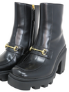 Botas "Horsebit Ankle Leather Boots"