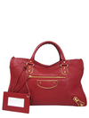 Bolso "Chevre Gold Metallic Edge Hardware City"