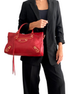 Bolso "Chevre Gold Metallic Edge Hardware City"