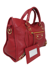 Bolso "Chevre Gold Metallic Edge Hardware City"