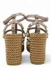 Sandalias "Rockstud Accents Leather Espadrilles"