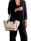 Bolso "Capazo pequeño beige TOUS Kaos Mini Terra"