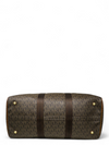 Maletín "Leather-Trimmed Coated Canvas Luggage and Travel Bag"
