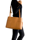 Bolso "Block-T Triple Compartment Leather Tote"