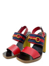 Sandalias "Horsebit Accent Leather Slingback Sandals"