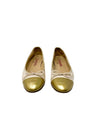 Baletas "Interlocking CC Logo Leather Ballet Flats"