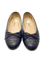 Baletas "Interlocking CC Logo Leather Ballet Flats"