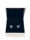Aretes "Blue Round Sparkle Stud"