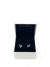 Aretes "Blue Round Sparkle Stud"