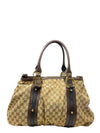 Cartera "Large GG Canvas Interlocking G Tote"