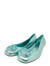 Baletas "Double G Logo Leather Ballet Flats"