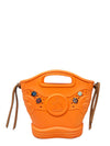 Cartera "Organe and Brown Synthetic Fibers"