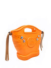 Cartera "Organe and Brown Synthetic Fibers"