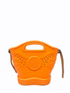 Cartera "Organe and Brown Synthetic Fibers"
