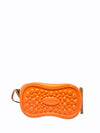 Cartera "Organe and Brown Synthetic Fibers"