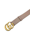 Correa "Leather belt with Double G buckle"