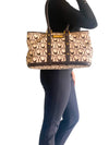 Bolso "Brown Canvas with Monkey Print"