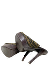 Sandalias "Tobacco Zucca Canvas Platform Slingback Sandals"