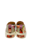 Slip-On "Leather Floral Print"