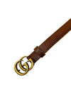 Correa "Leather belt with Double G buckle"