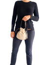 Bolso "Bucket Bag Leather and chain"