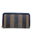 Billetera "Pequin Stripe Continental Zip Wallet"