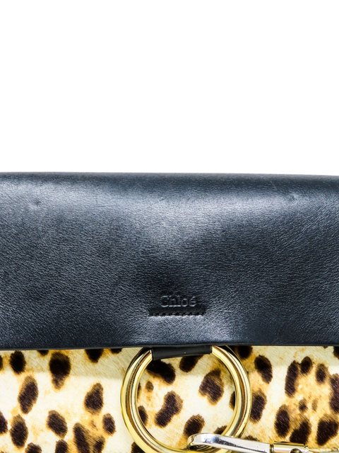 Bolso "Pony Hair Leopard Print Small Faye"