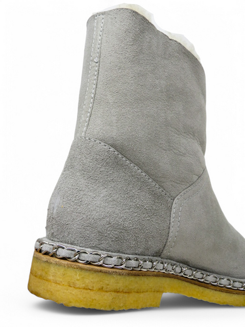 Botas "Chain Trim Shearling Lined Boots"