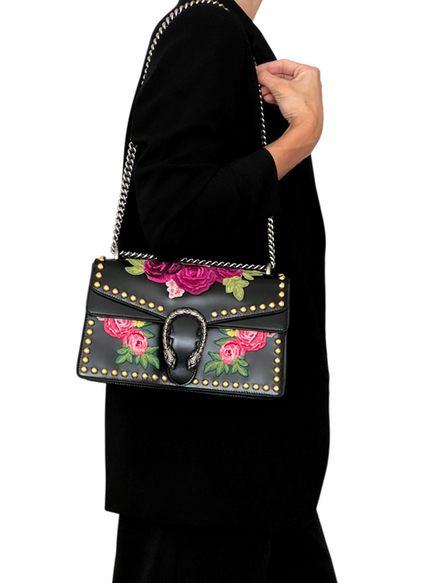Bolso "Floral Embroidered Studded Dionysus Small"