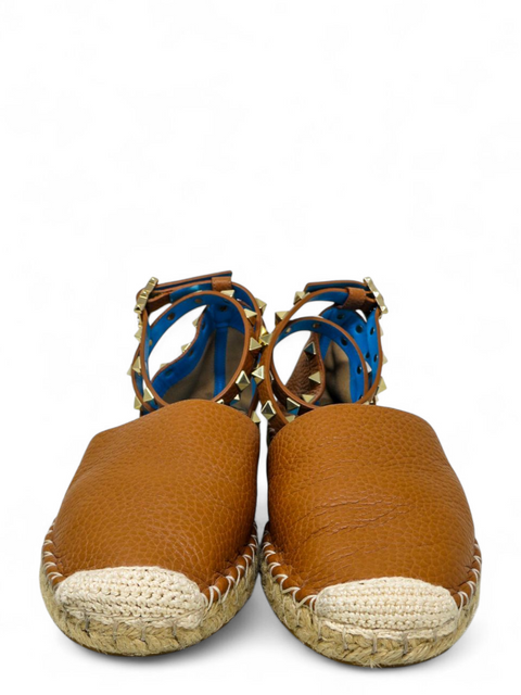 Espadrilles "Rockstud Accents Leather D'Orsay Flats"