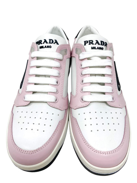 Tenis "District perforated leather sneakers"