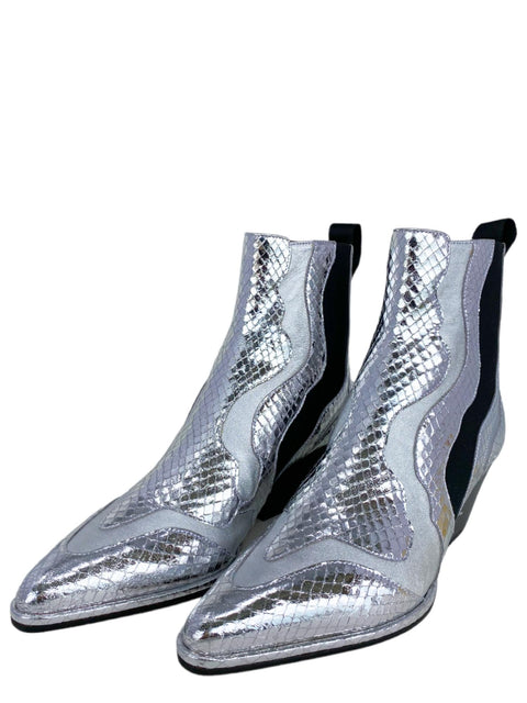 Botines Plateados