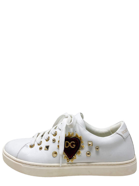 Tenis "DG Velvet Heart Rose Patch Studs"