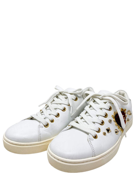 Tenis "DG Velvet Heart Rose Patch Studs"