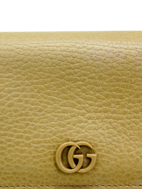 Billetera "Double G Logo Calfskin Compact Wallet"