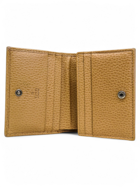 Billetera "Double G Logo Calfskin Compact Wallet"