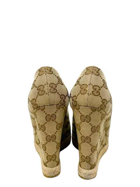 Plataformas "GG Canvas Printed Espadrilles"