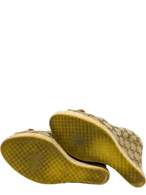 Plataformas "GG Canvas Printed Espadrilles"