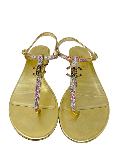Sandalias "CC Star Logo T Strap Flat Sandal"